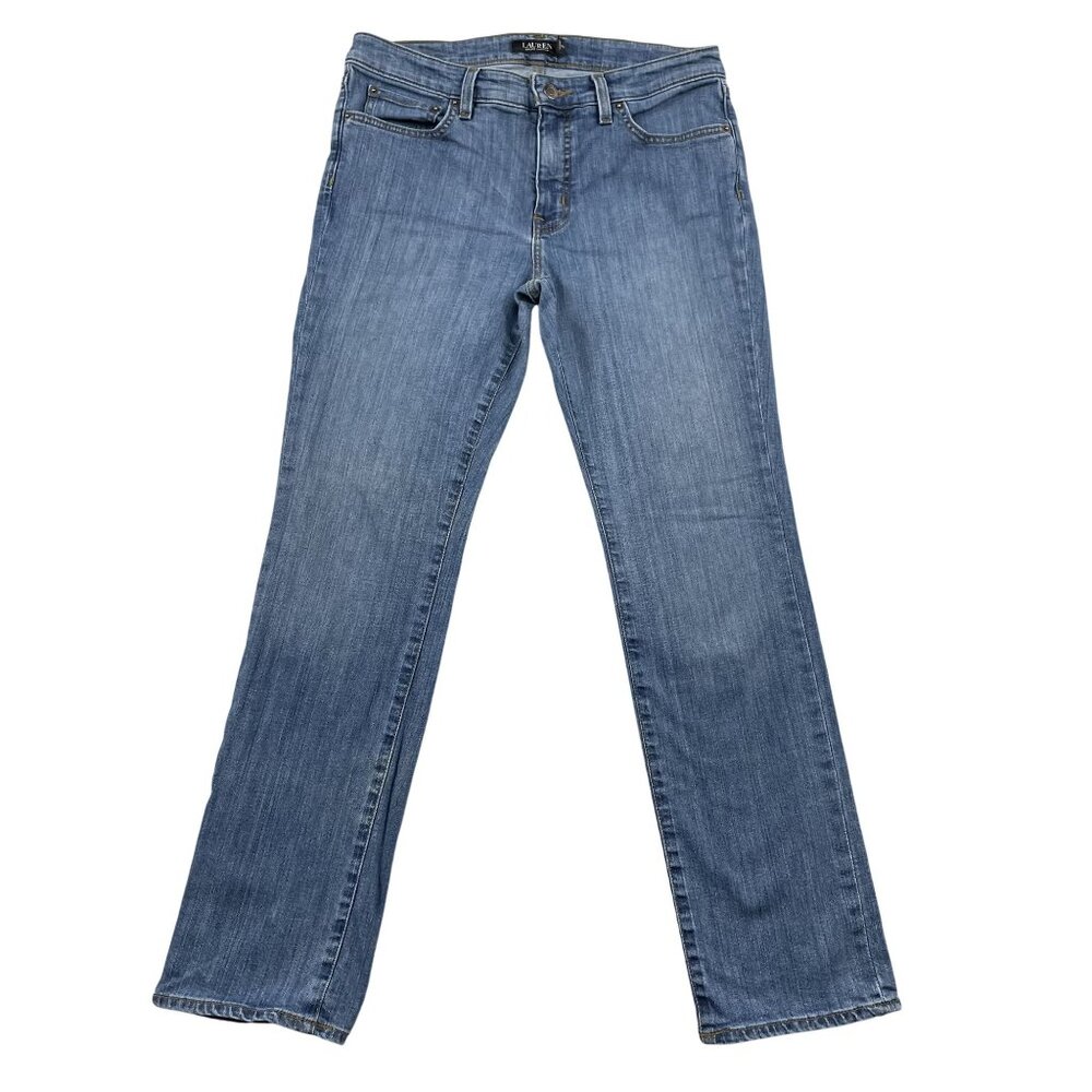 Lauren Ralph Lauren Jeans Womens 8‎ Blue Slim Straight Leg Denim